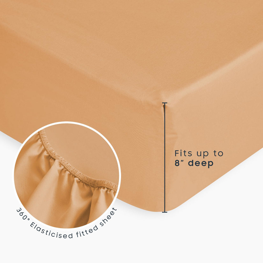 Wake In Cloud Orange Cream floral close-up highlights vibrant petals for a cheerful bedroom look.