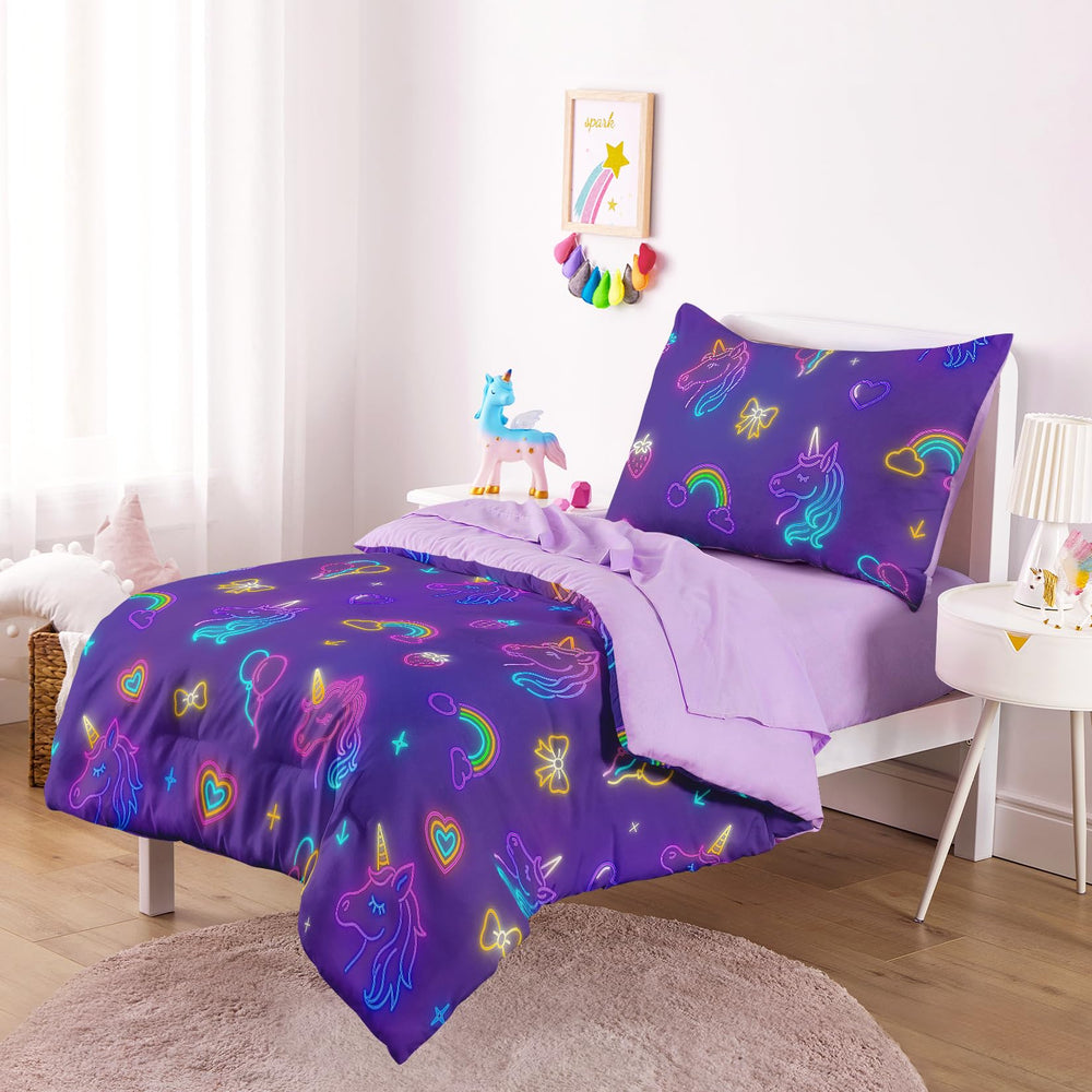 Wake In Cloud rainbow strawberry sheets offer soft, all-season comfort for restful nights.