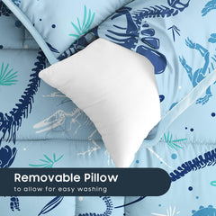 Wake In Cloud removable pillow 21x10 provides adjustable comfort.