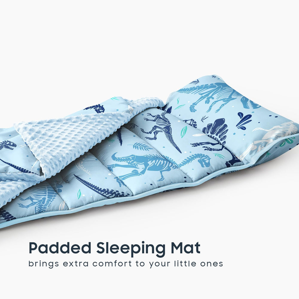 Wake In Cloud roll-up with handle for portable sleepovers and quick transport.