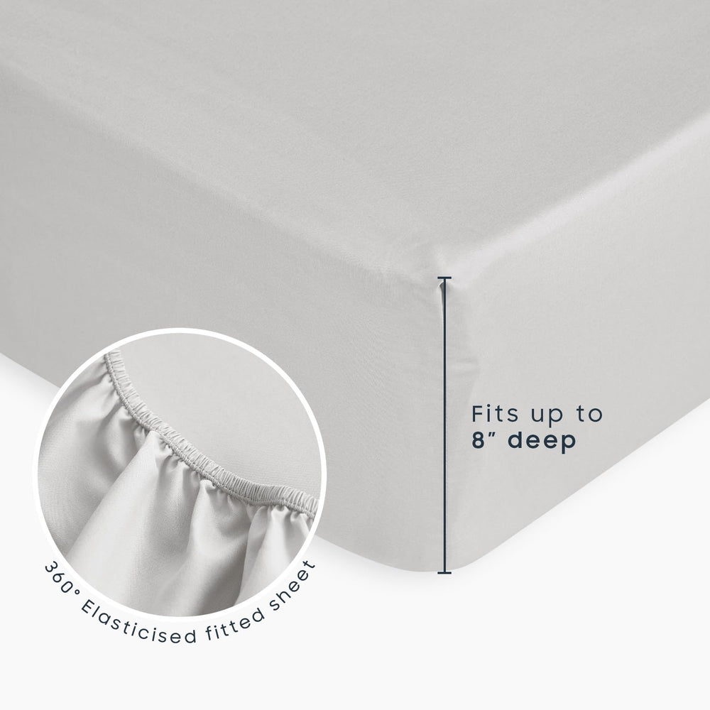 Wake In Cloud full bedding set arranged on a white toddler bed