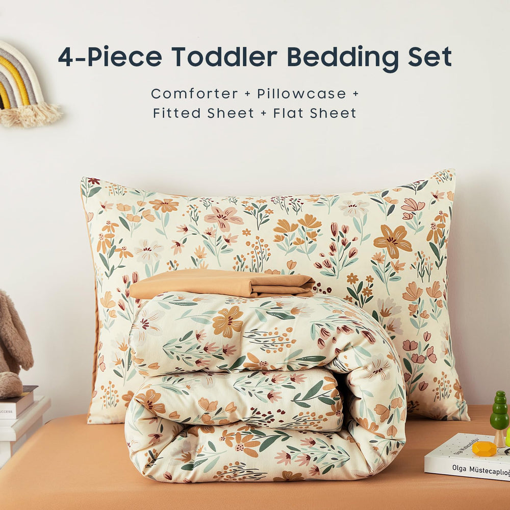 Wake In Cloud bedding in a bright girl’s room demonstrates stylish, kid-friendly decor.