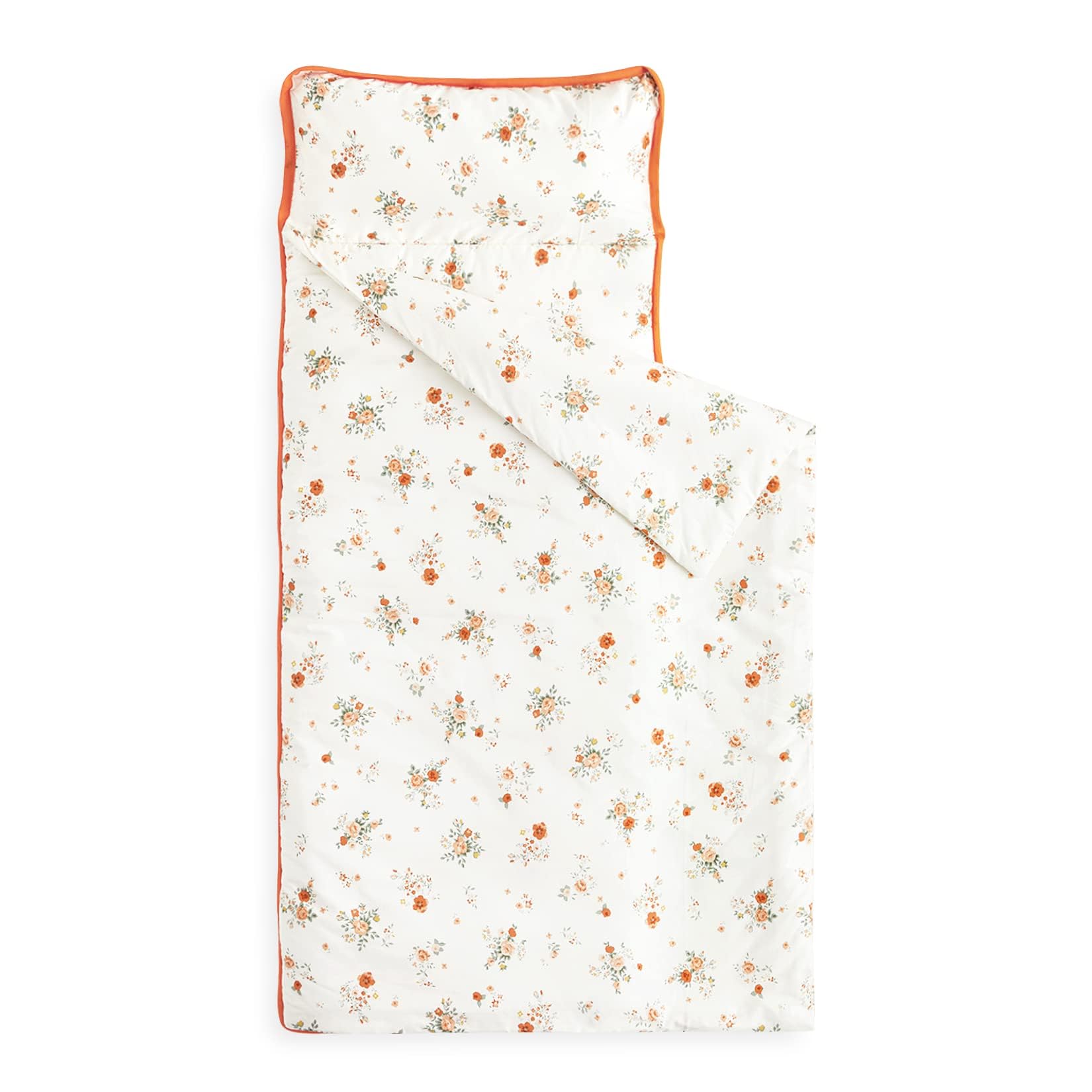 Wake In Cloud toddler nap mat with floral design ideal for cozy daycare naps.