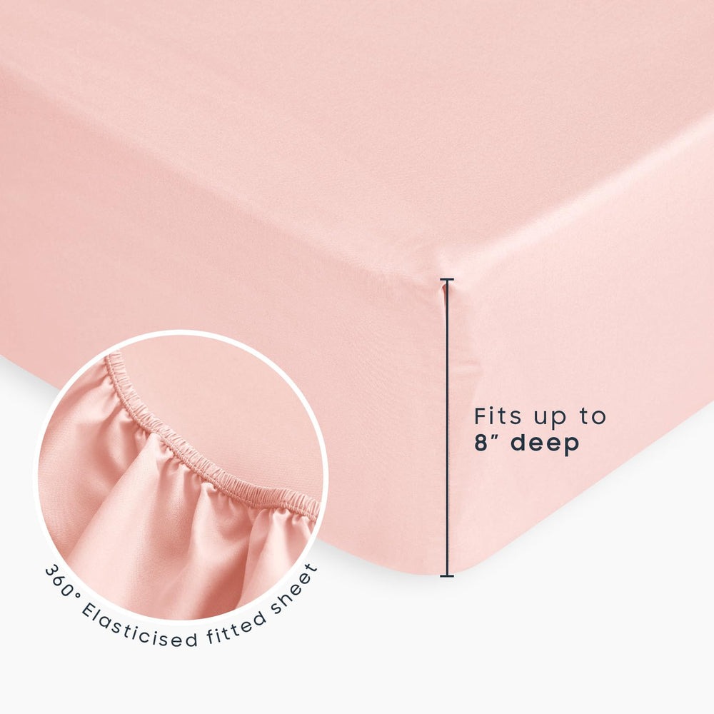 Wake In Cloud unicorn rainbow stars design pink adds playful charm to bedtime routine.