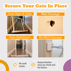 Wall Nanny compact design shows versatile fit for many gate setups.