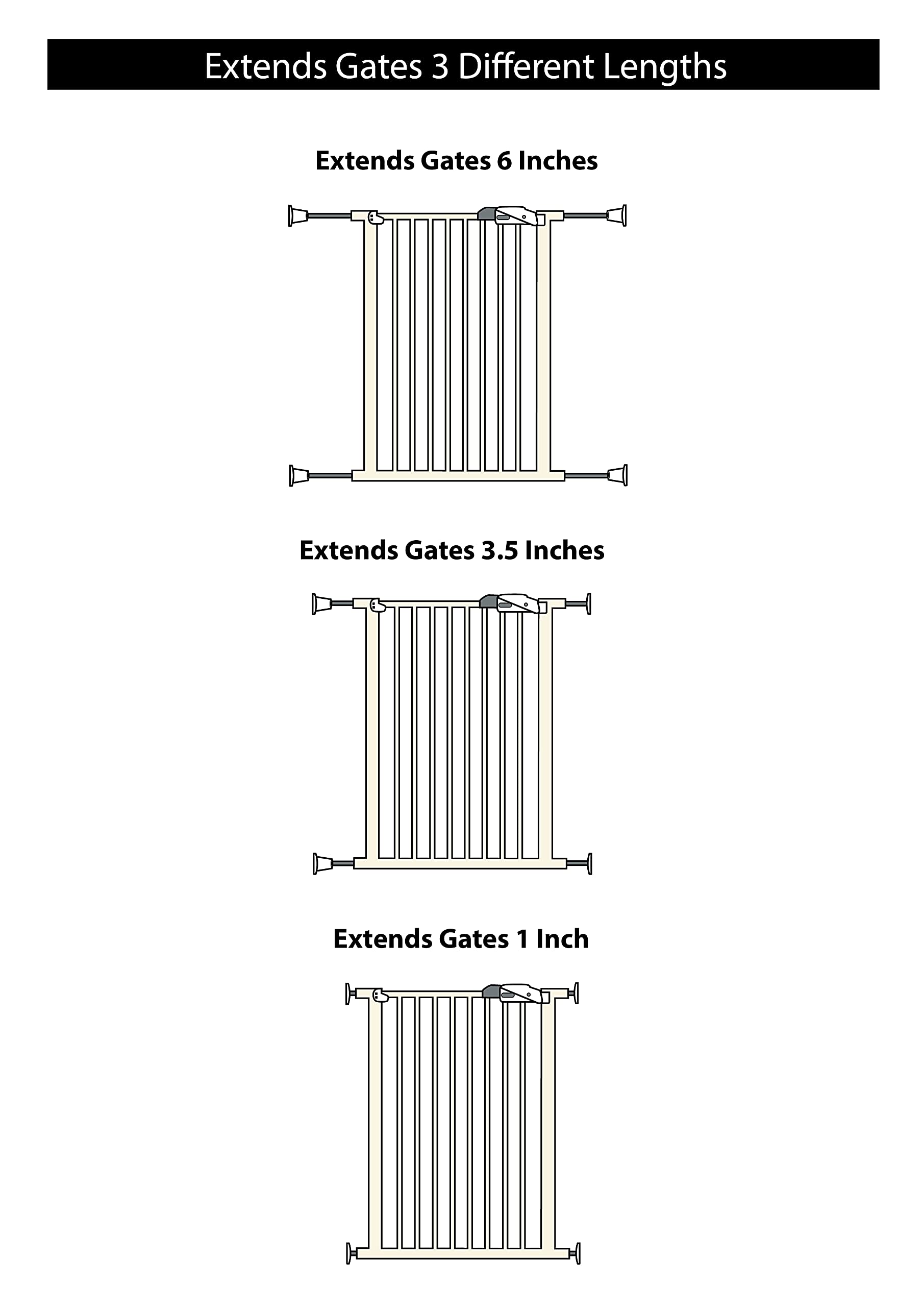 Wall Nanny Extender fits doorway spaces easily, ideal for stairs and hallways.