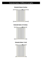 Wall Nanny Extender installed on gate-wall shows stabilized setup for doorway safety.