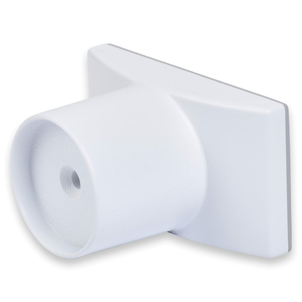 Wall Nanny Extender stability-friction-pad demonstrates secure contact with wall for steady gates.