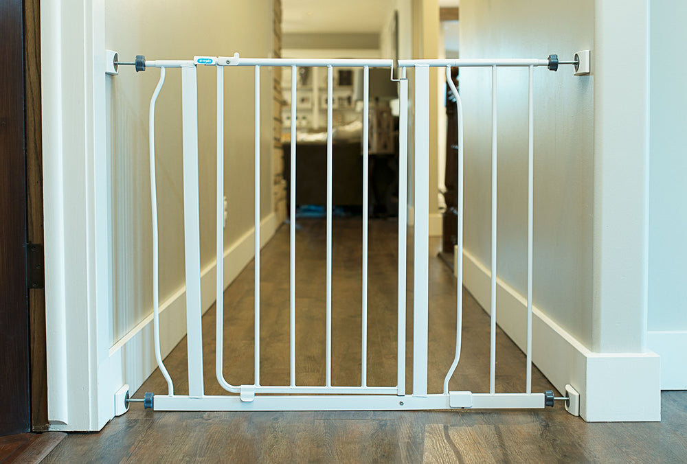 Wall Nanny compatible with Regalo, Safety 1st, and Cumbor gates.
