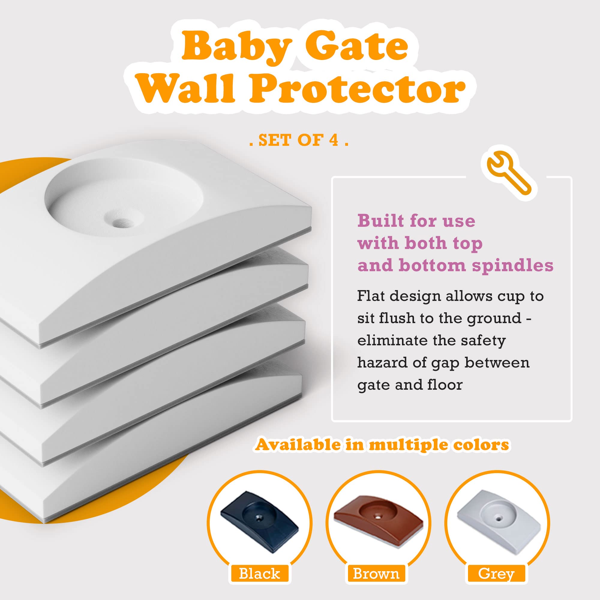 Wall Nanny wall protection surface emphasizes wall-safe padding to prevent damage.
