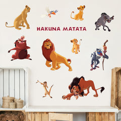 WALL PALZ disney-lion-king-decal-set-11-pack on wall; vibrant scene sparks imagination