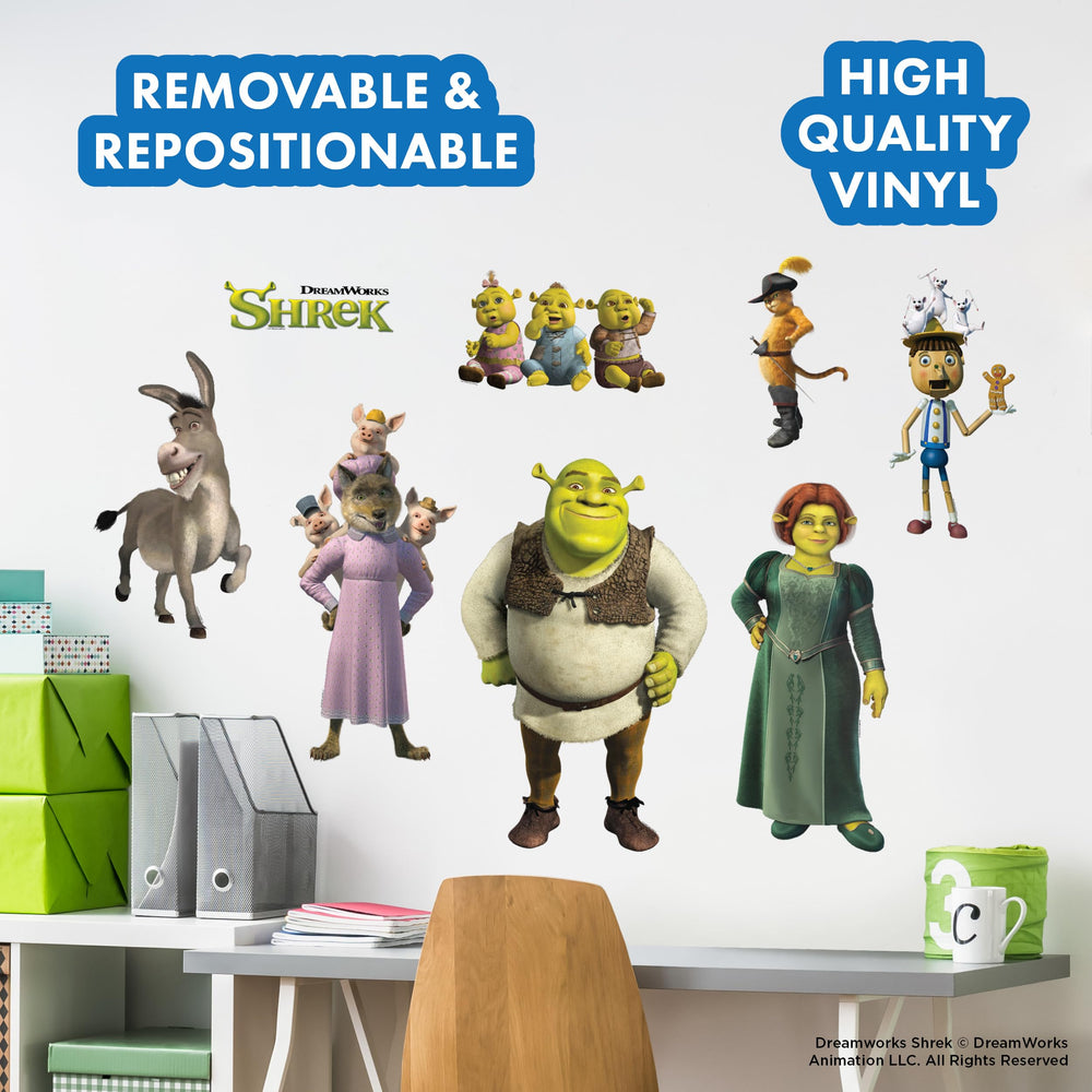 Wall Palz DreamWorks Shrek Fiona decal, bright indoor decor for nursery or play space.