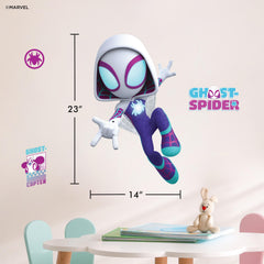 Wall Palz Ghost-Copter art decal for desks or walls adds dynamic motion.