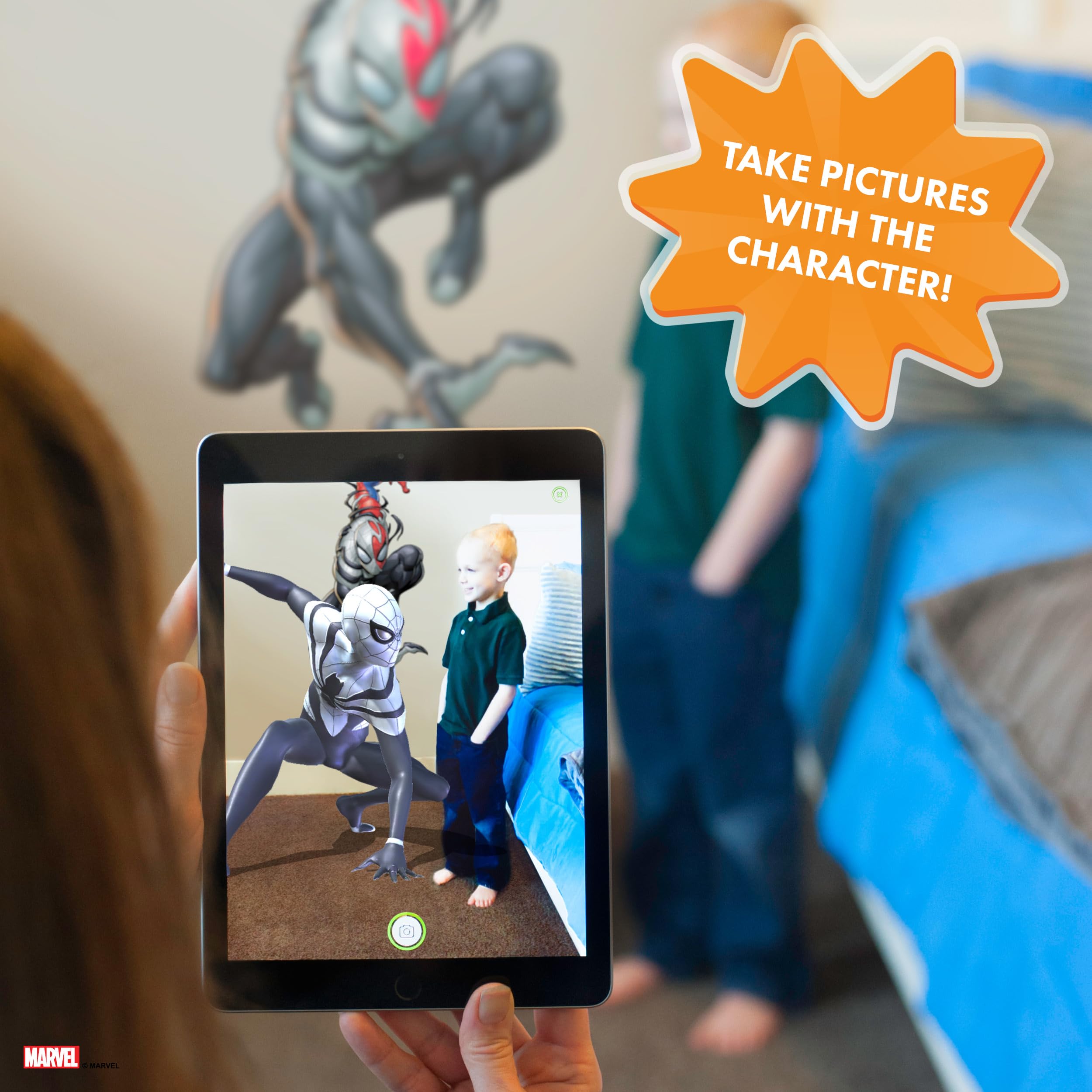Wall Palz premium vinyl Marvel decals resist peeling on smooth surfaces.