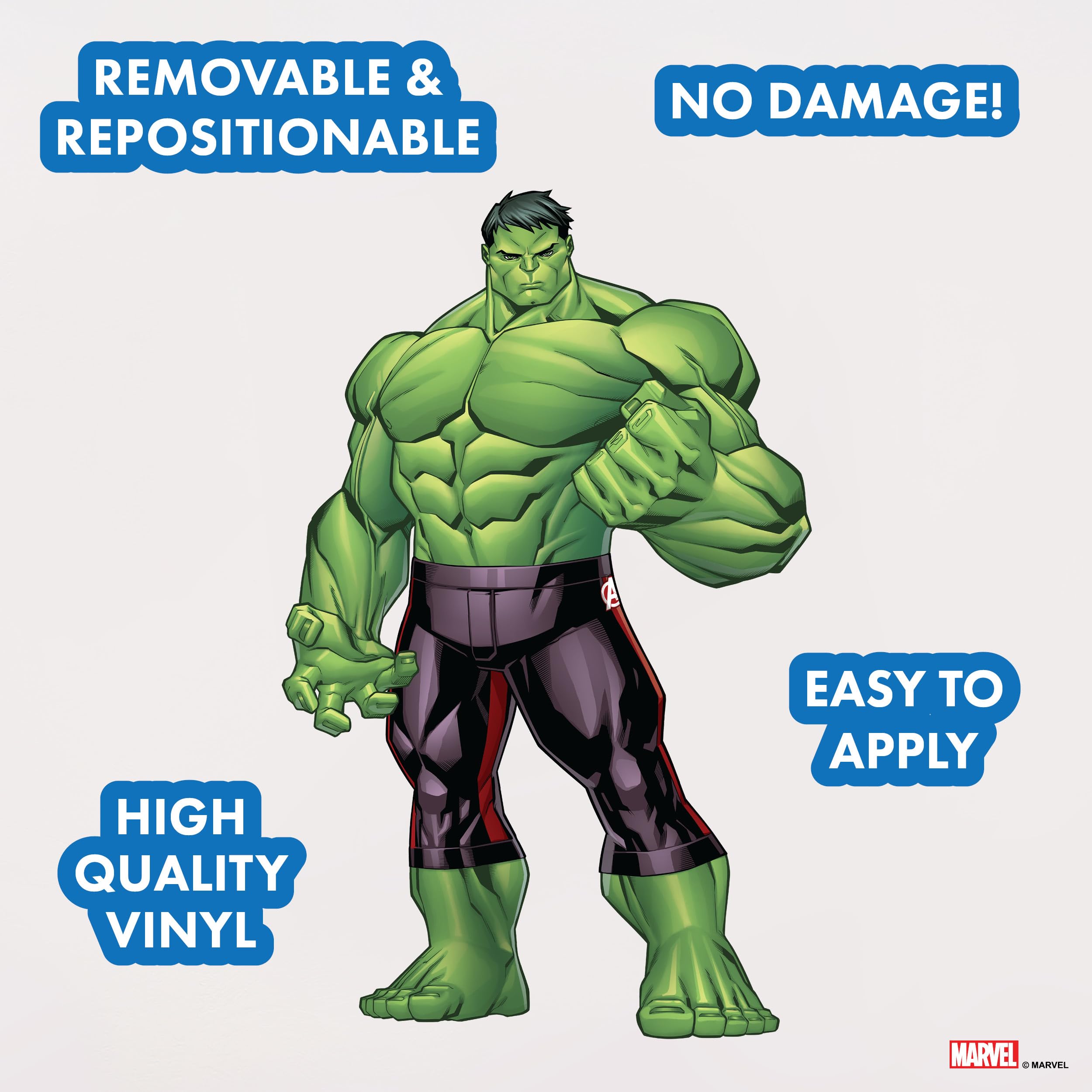 Wall Palz Hulk AR app activates interactive Hulk on the decal for play.