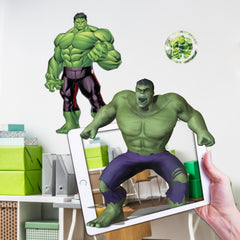 Wall Palz Hulk 17-inch AR wall decal adds dynamic Marvel energy to any room.
