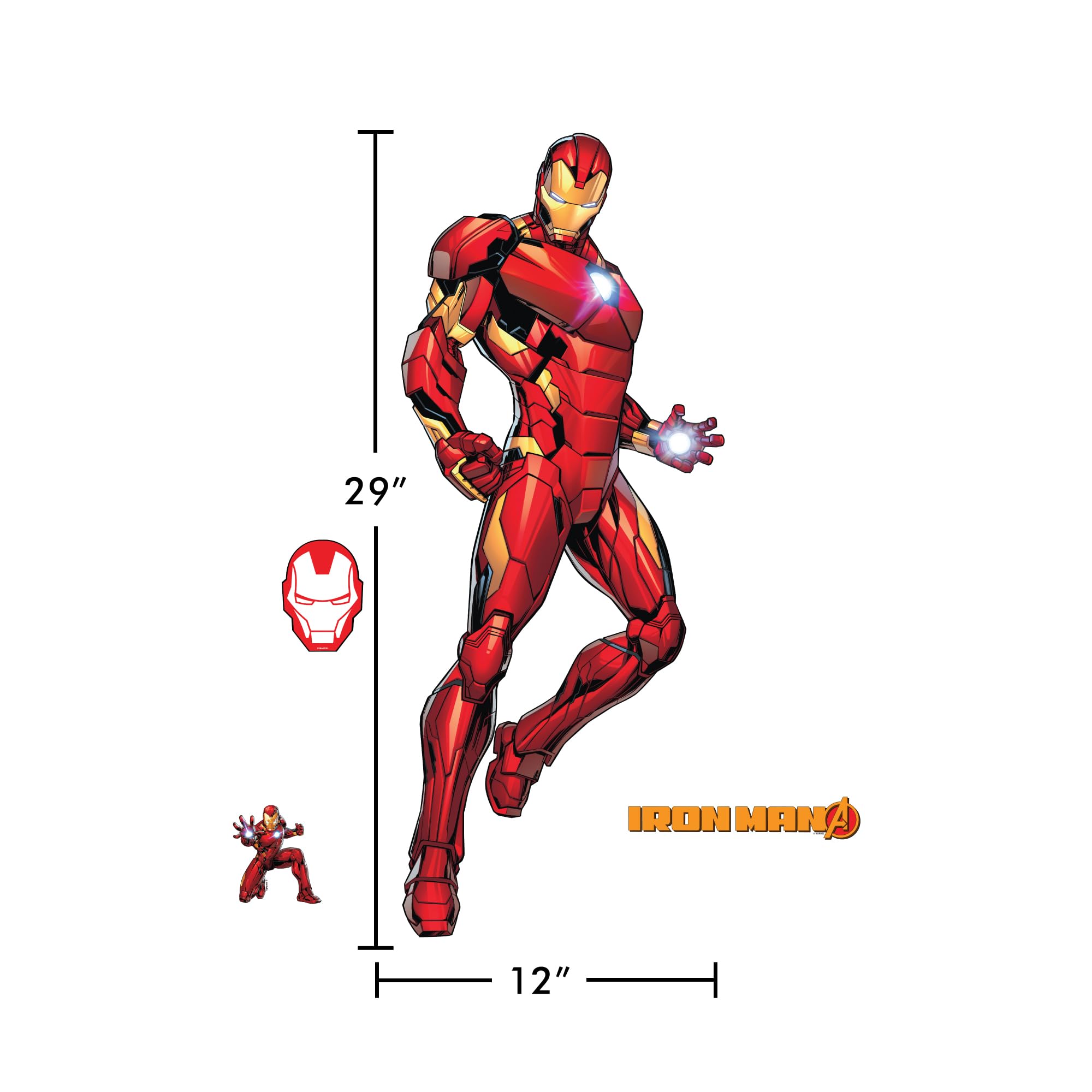Wall Palz Iron Man wall decal enhances bedrooms and playrooms with action-ready vibes