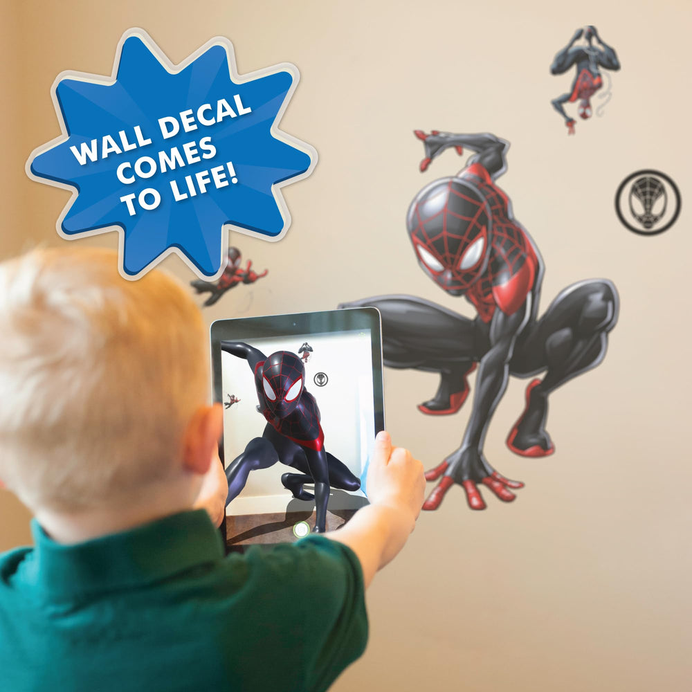 Wall Palz Marvel Miles Morales decal offers authentic Marvel licensing and USA-made quality.