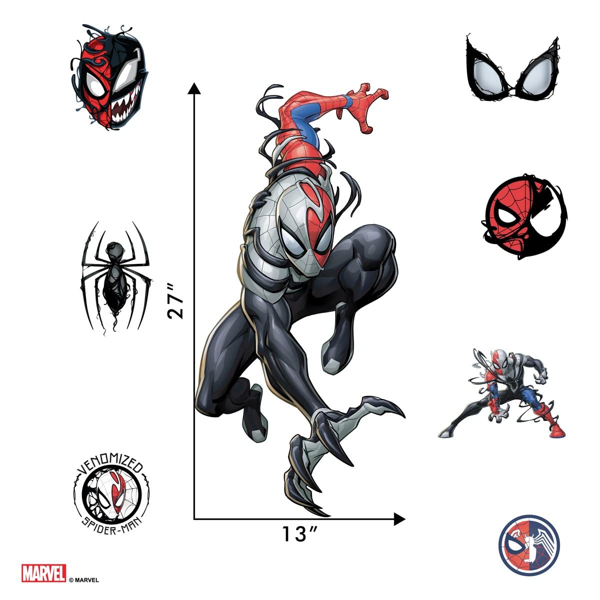 Wall Palz USA-made decals are officially licensed Marvel products.