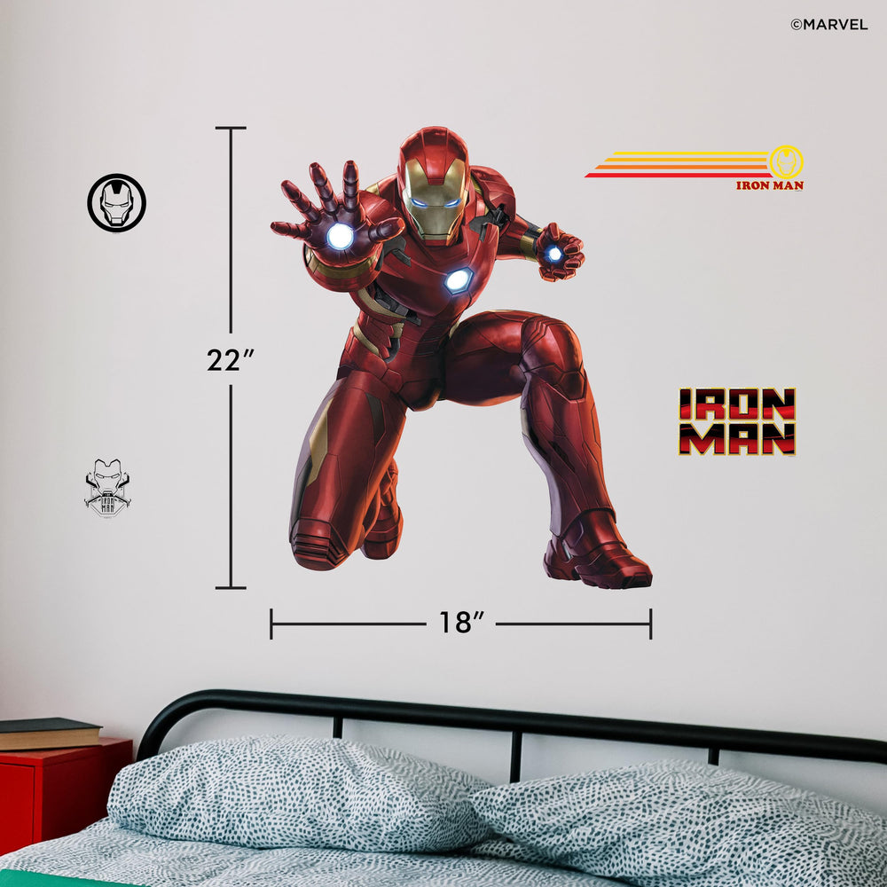 WALL PALZ Iron Man on laptop shows multi-surface use beyond walls