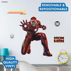 WALL PALZ Iron Man pose detail highlights bold action for playtime imagination