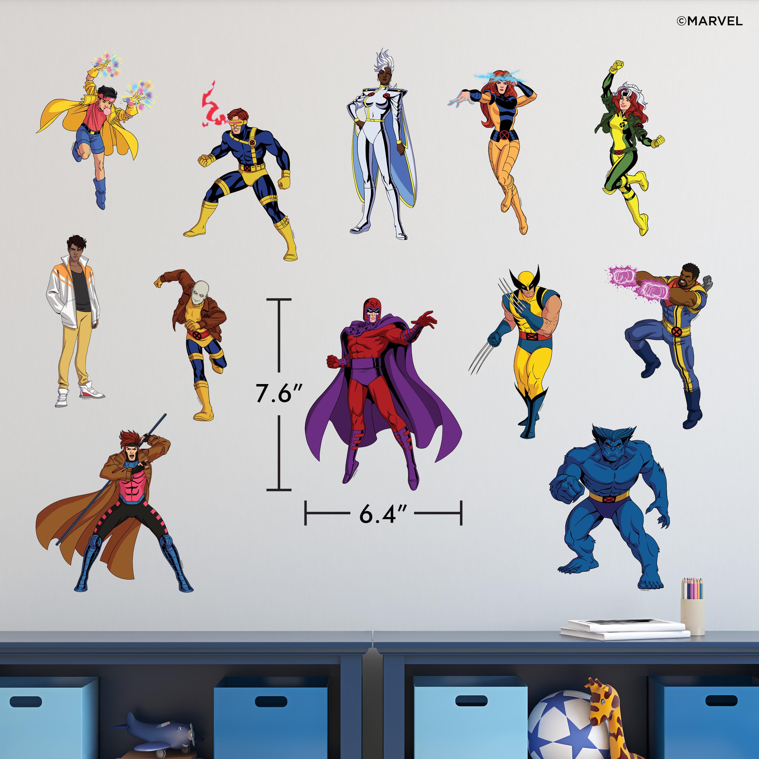 WALL PALZ Marvel X-Men Magneto decal emphasizes drama and fantasy on any smooth surface.