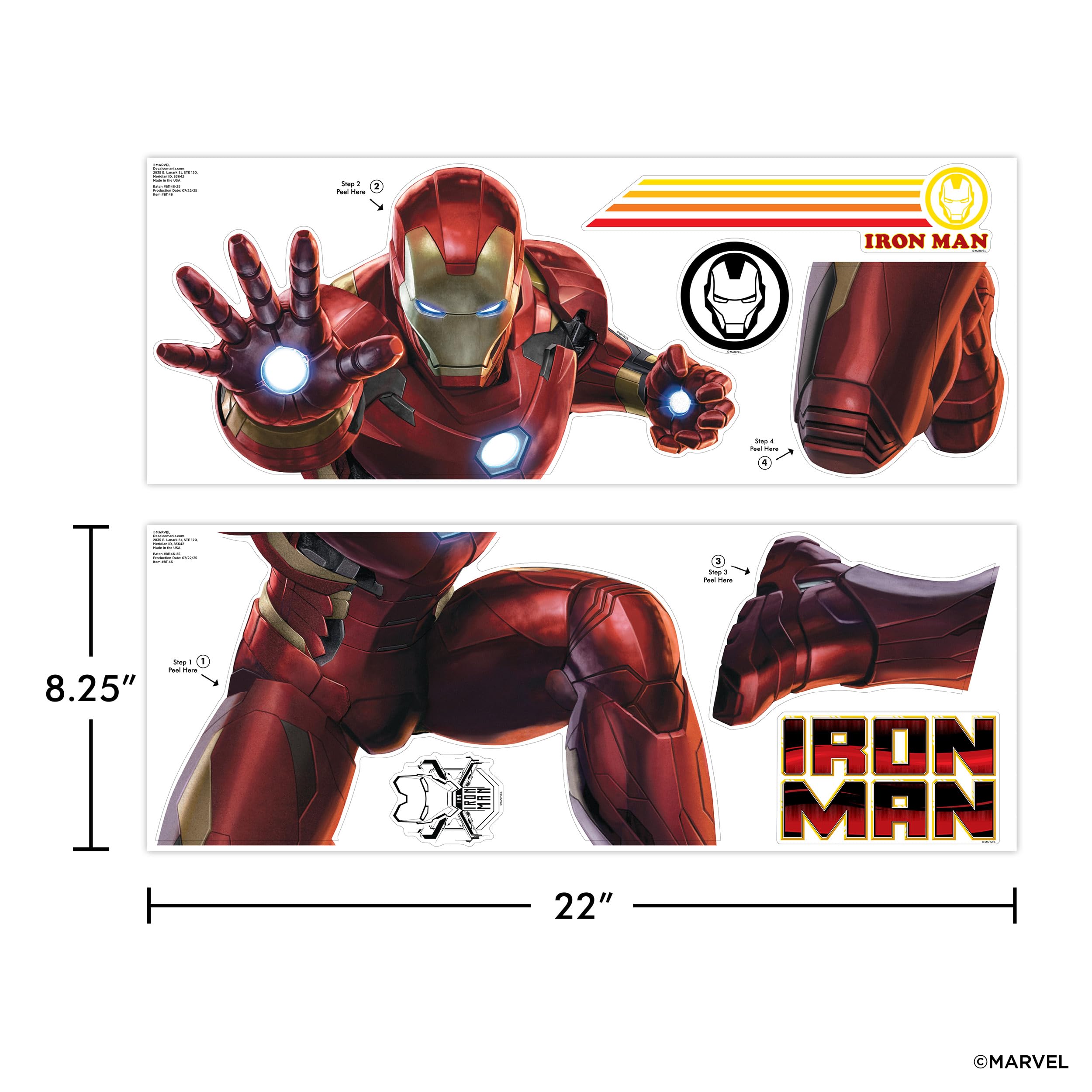 WALL PALZ official Marvel licensing badge confirms authentic, high-quality decor