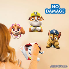 WALL PALZ Paw Patrol Skye face decal invites adventurous decor in bedrooms.