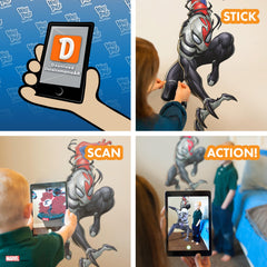 Wall Palz Peel-and-stick application enables easy, residue-free wall decorating.