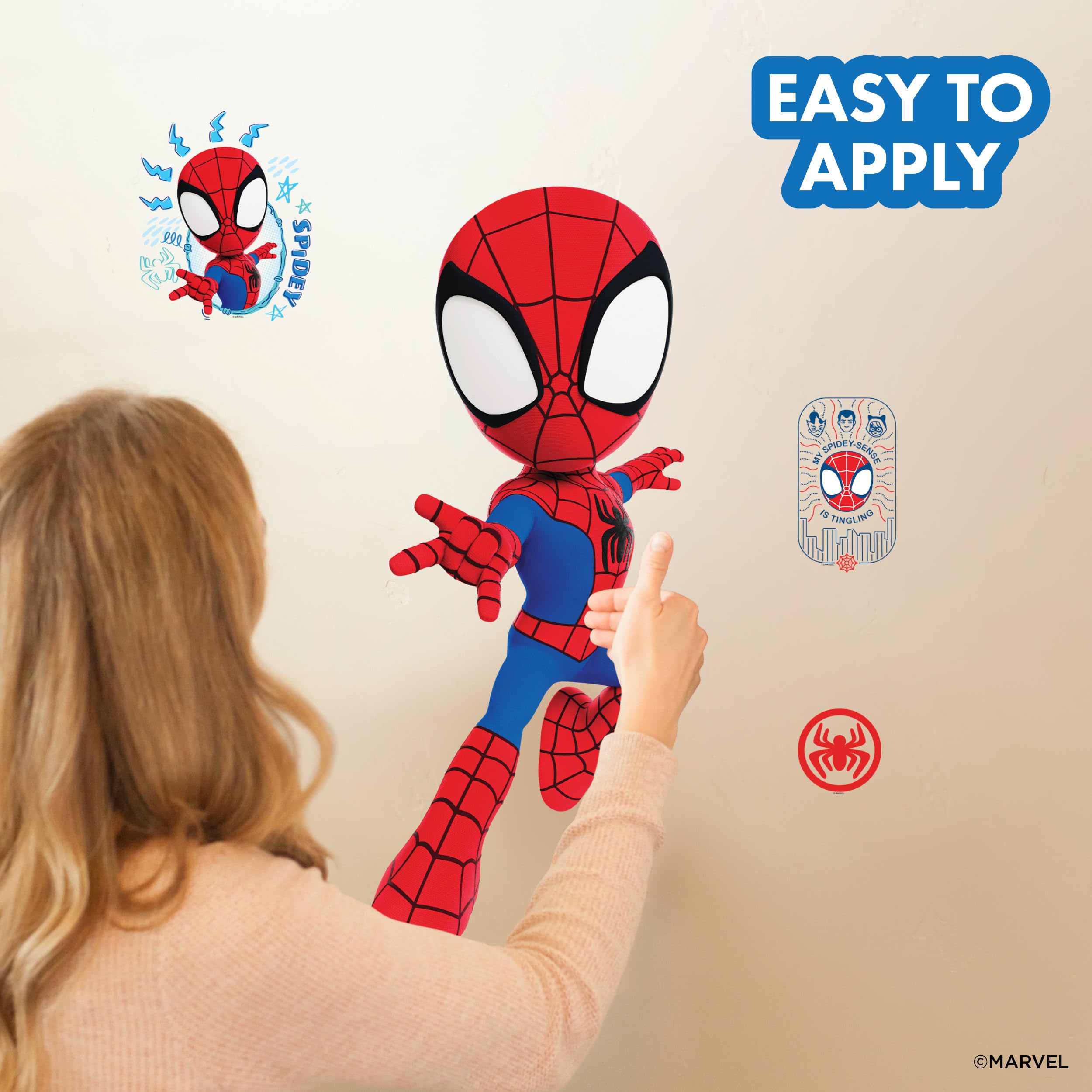 WALL PALZ peel-and-stick application for easy, residue-free use on multiple surfaces