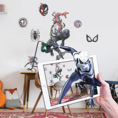 Wall Palz Venomized Spider-Man wall decal stands 27 inches tall for dramatic room decor.