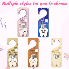 WALLFID Tooth Fairy Door Hanger coin-pocket closeup for easy treasure storage.