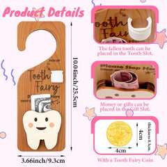 WALLFID Tooth Fairy Door Hanger on dresser shows versatile display and storage.