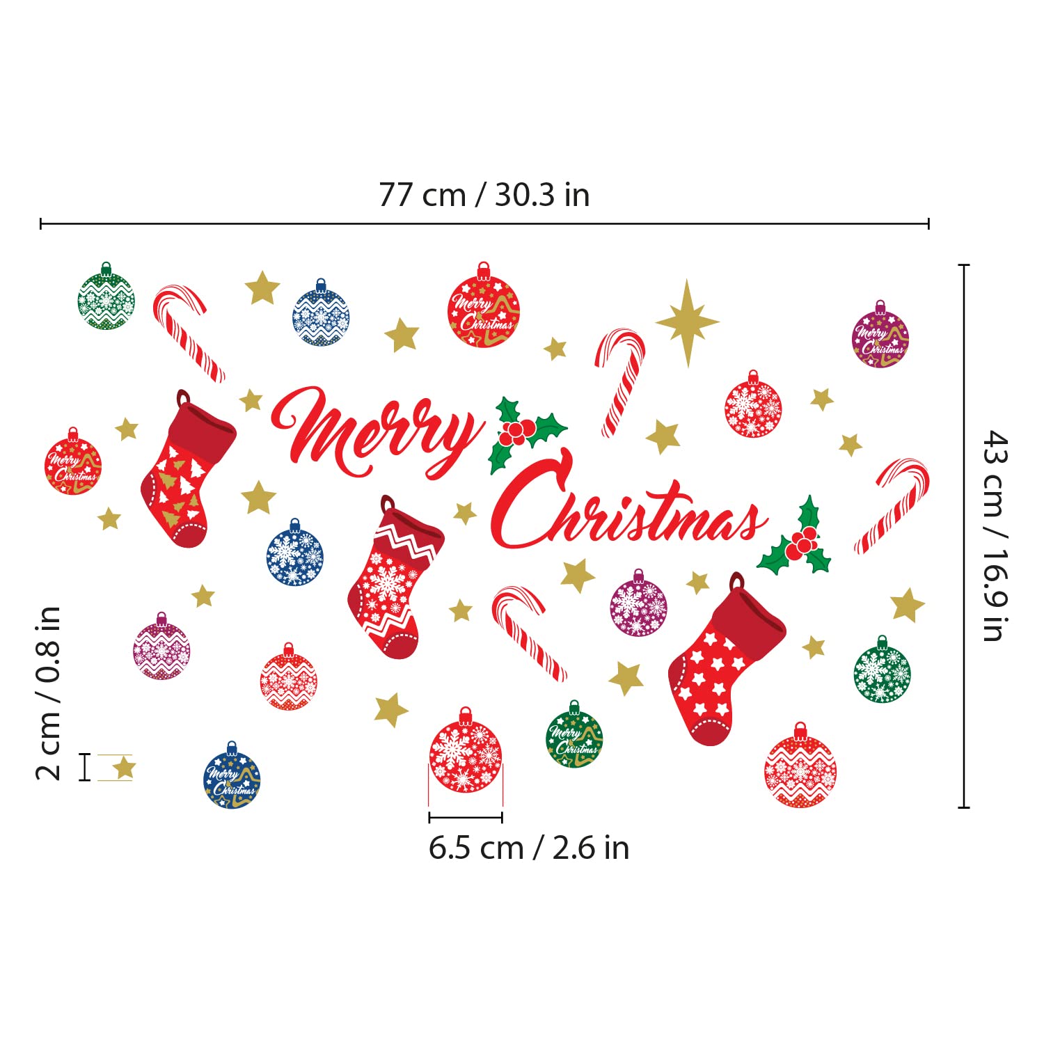 WALPLUS door and window decor sticker, perfect for seasonal entrances in kitchens and halls.