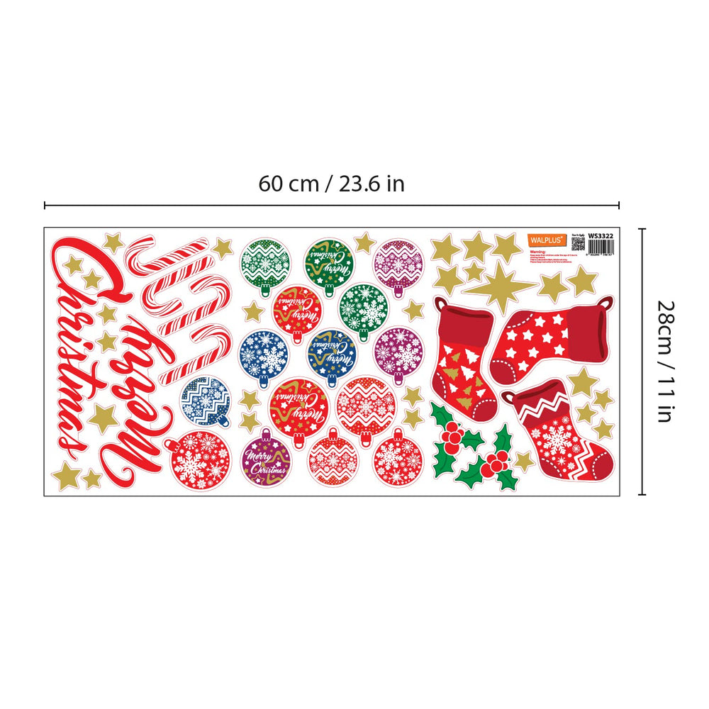 WALPLUS winter holiday wall mural creates immersive seasonal ambiance on living room walls.