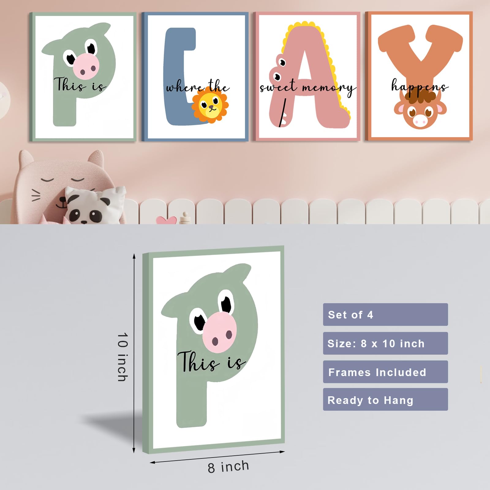 WALTSOM minimalist-kids-room-wall-decor, neutral tones fit any space without overpowering.