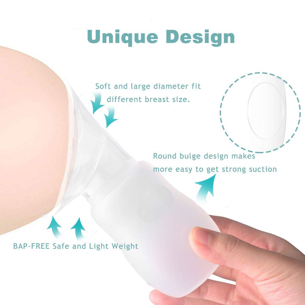 Wanateber 100ml capacity, lightweight silicone for easy handling during feeds.