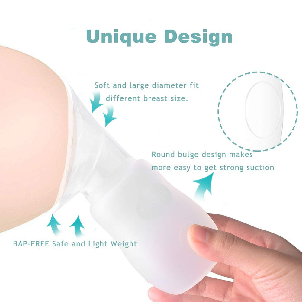 Wanateber 100ml capacity, lightweight silicone for easy handling during feeds.