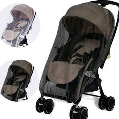 Wanateber mosquito net for stroller with elastic edge delivers snug coverage.