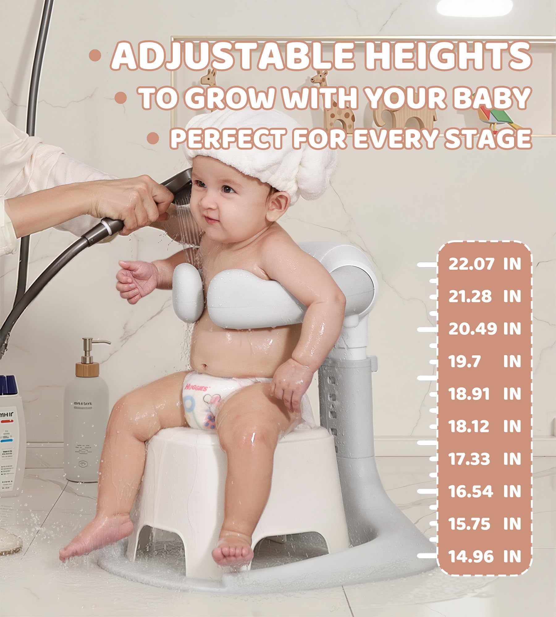 Wanchouse bath stand reinforced frame for durable family use