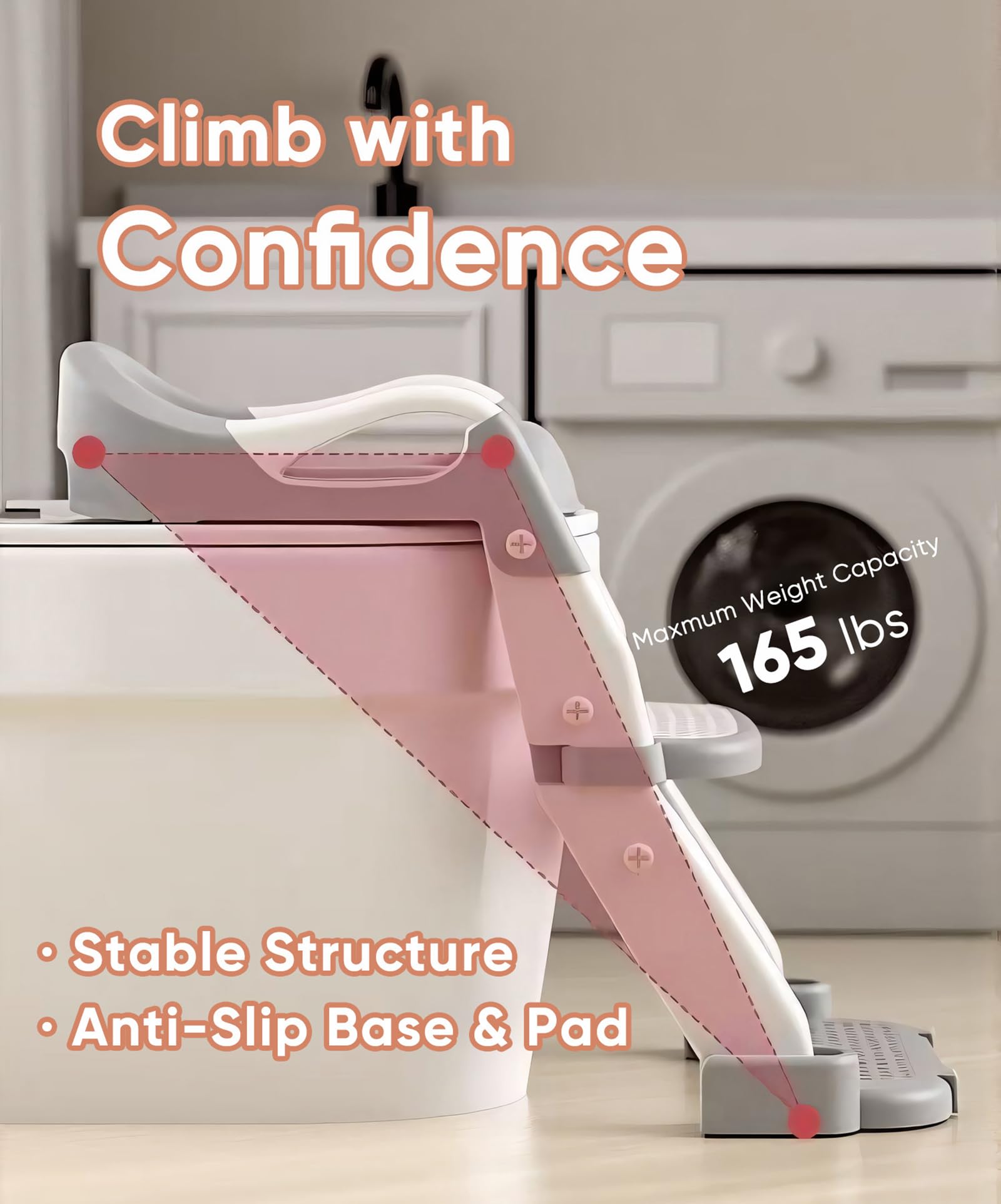 Wanchouse deep arc splash recess reduces urine spills.