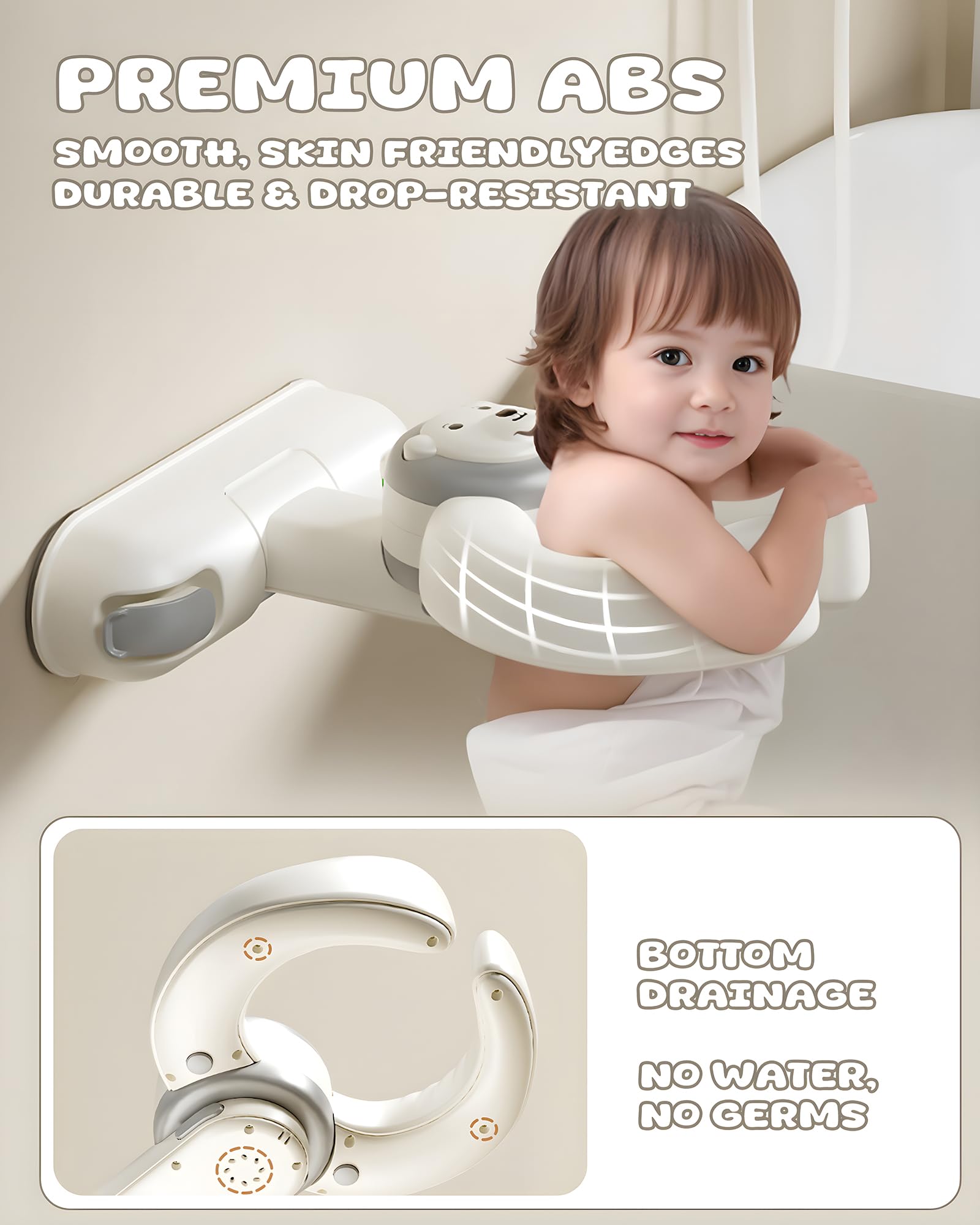 Wanchouse space saving bath stand fits compact nurseries