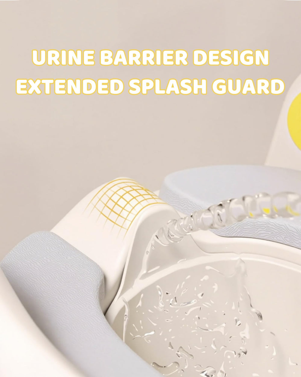 Wanchouse splash guard design helps prevent spills during use.