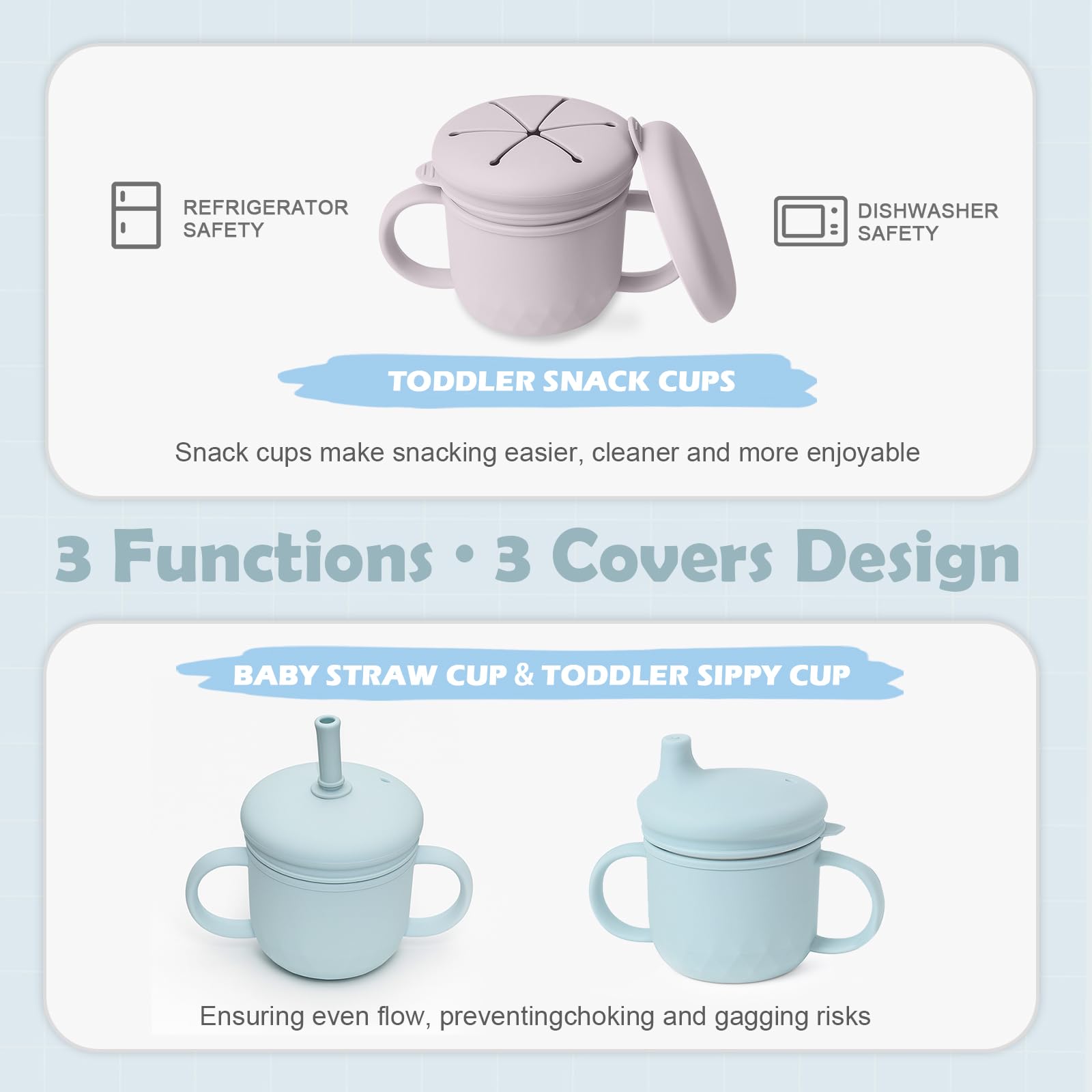 WANHMIF stainless-steel body and BPA-free lids simplify cleanups.