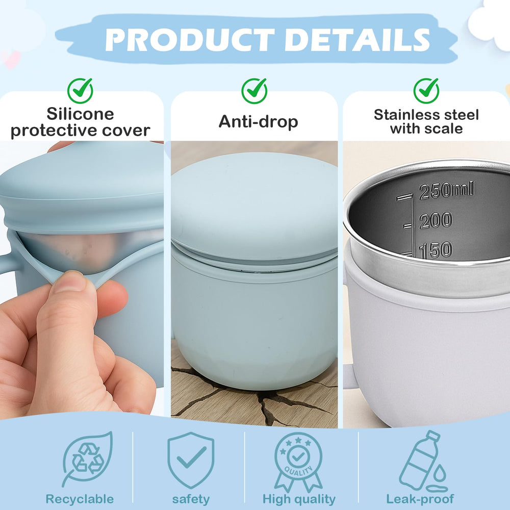 WANHMIF three lid options enable snack, sippy, and straw use.