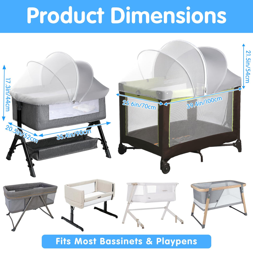 WANRU Elastic Edges create a gap-free fit for bassinet or playpen.