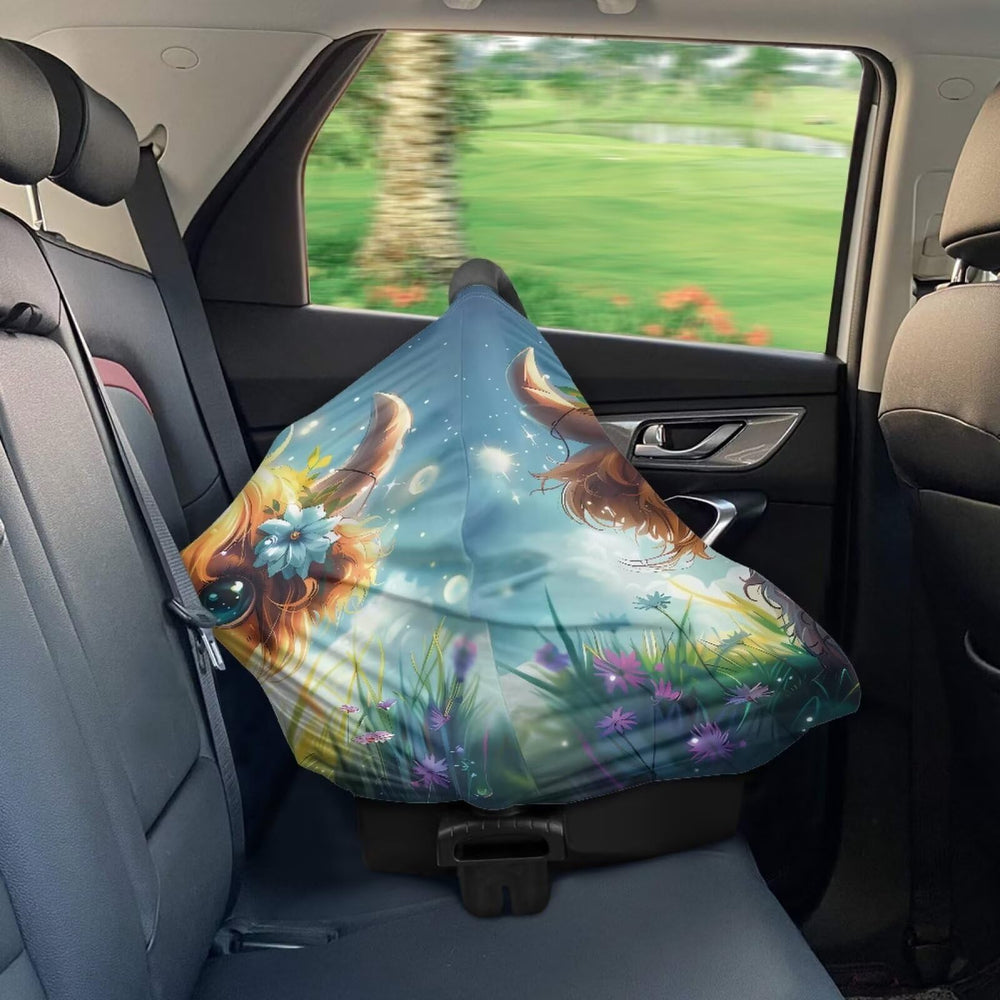 Wanyint Highland Cow 360 degree nursing coverage for discreet moments.