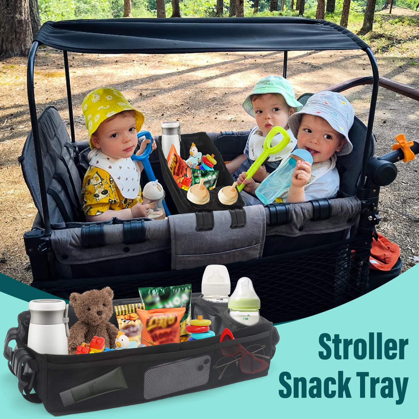 Wanyshapy W4 snack tray deep storage for toys and diapers