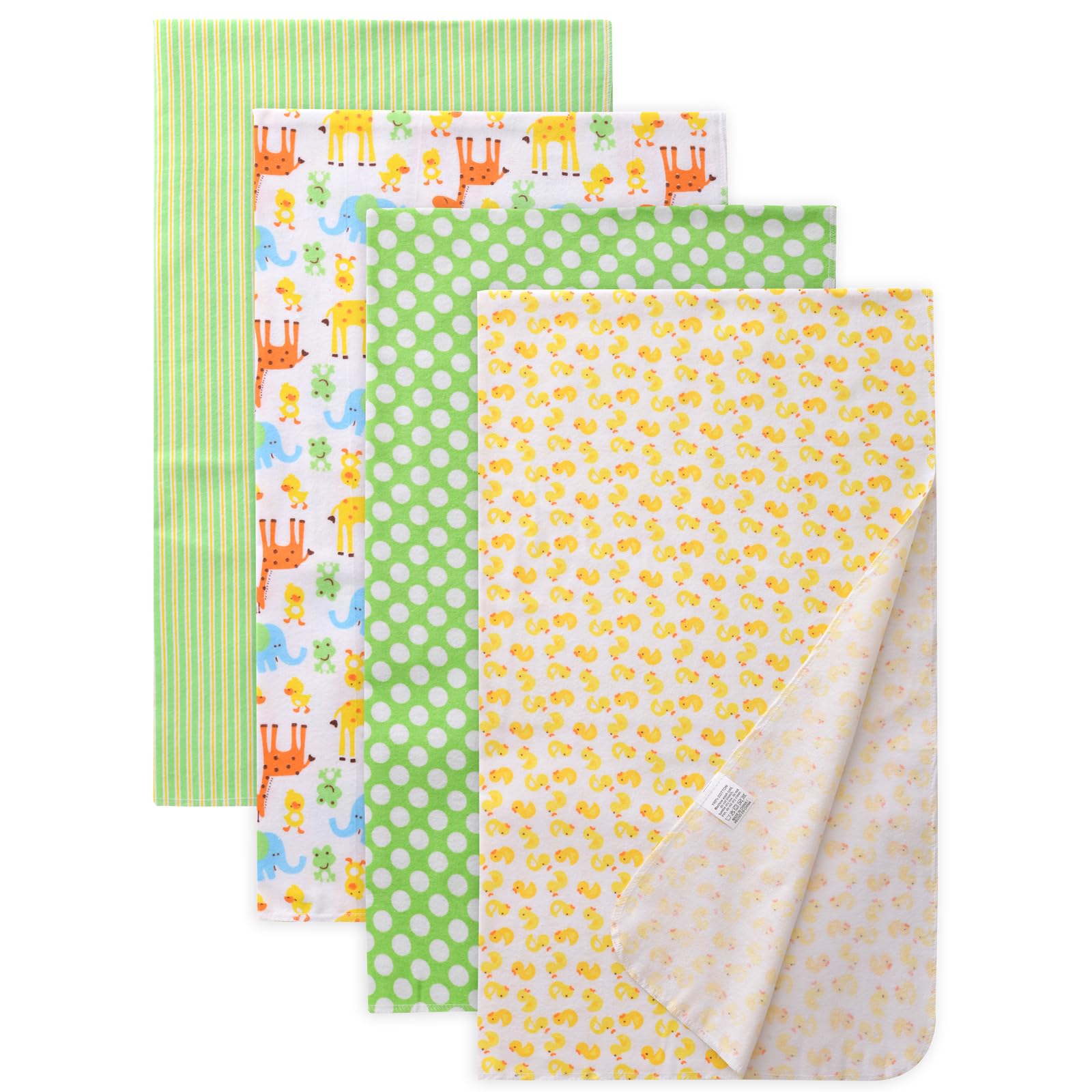Waoot Kdet cotton flannel receiving blankets packaged set ready for gifting and travel comfort.