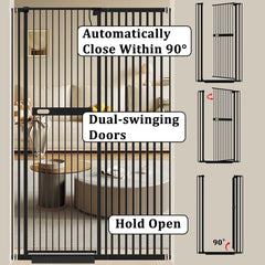 WAOWAO 71in mid-handle design enables one-handed operation.